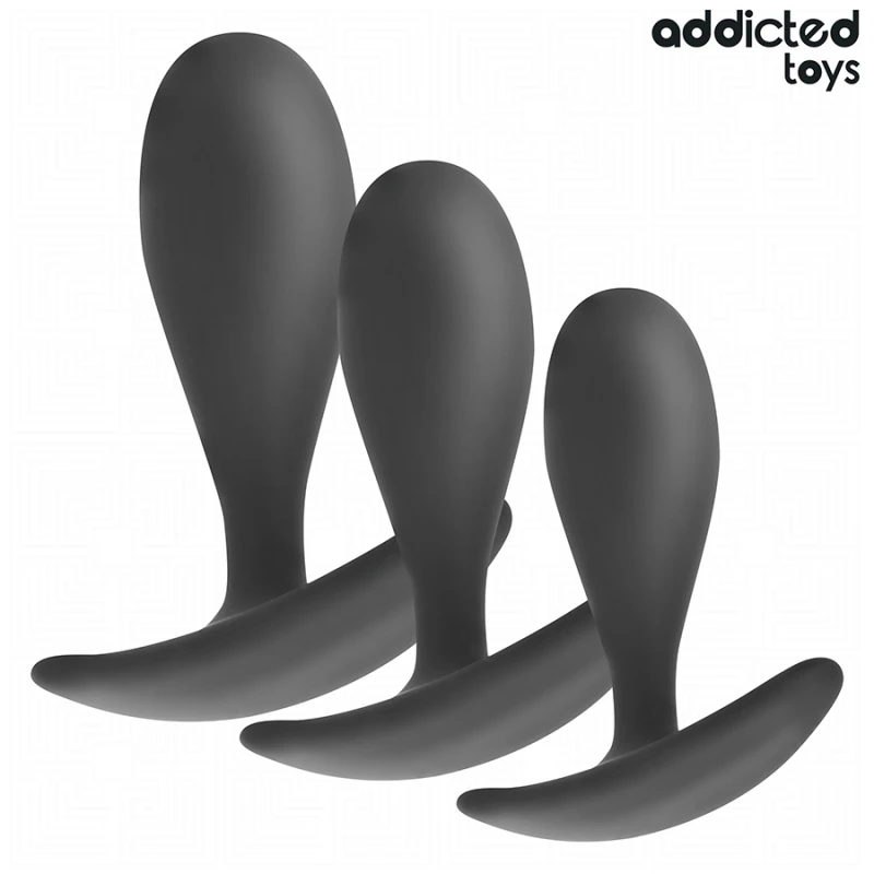 Addicted toys - set of 3 anal plug silicone model 2 1