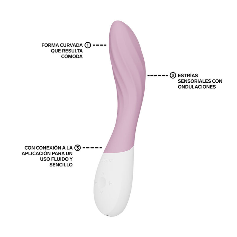 Lelo - mona twist rechargeable app-controlled g-spot vibrator lavender 2