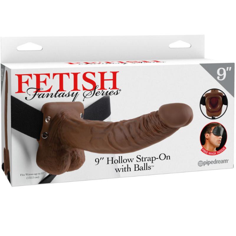Fetish Fantasy Series 9“ Hollow Strap-On With Balls 22.9cm B 1