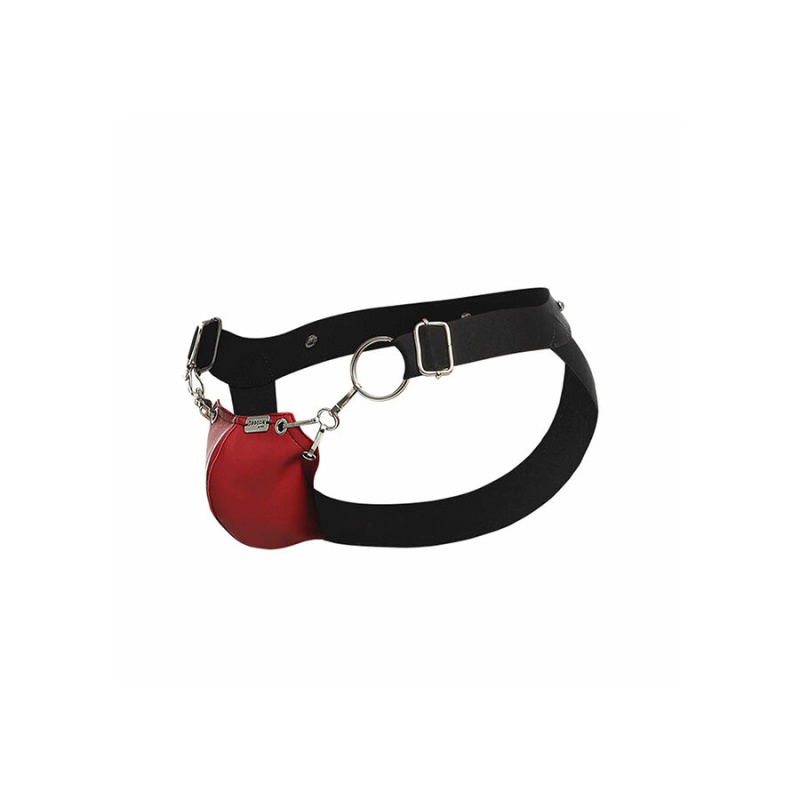 Mob - dngeon snap jockstrap red one size 6