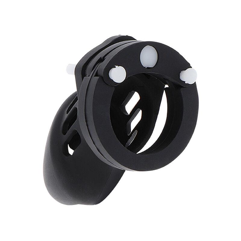 Hidden Desire - Extreme Chastity Cock Cage Silicone Size S Black 1