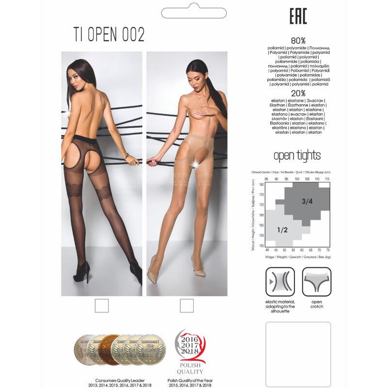 Passion - Tiopen 002 Stocking Black 1/2 (20 Den) 4
