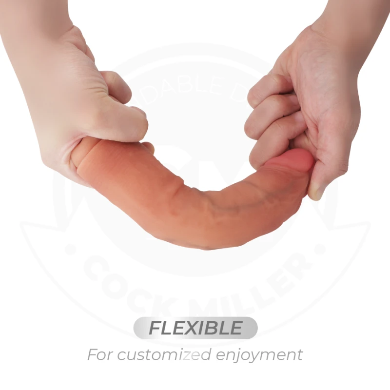 Cock miller - realistic dildo with suction cup and remote control vibration 19.5 cm 7