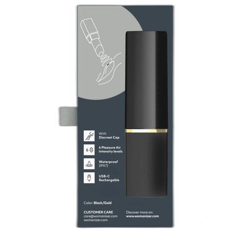 Womanizer - beauty suction clitoral stimulator 6 intensity levels black and gold 10