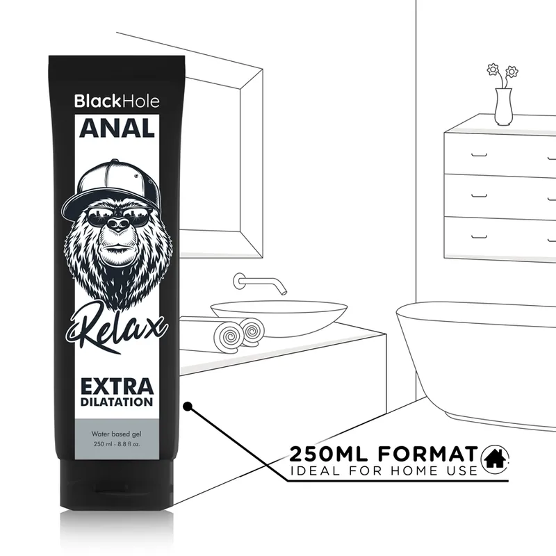 Black Hole Water Base Gel Anal Dilatation 250 Ml - Análny Lubrikant 4