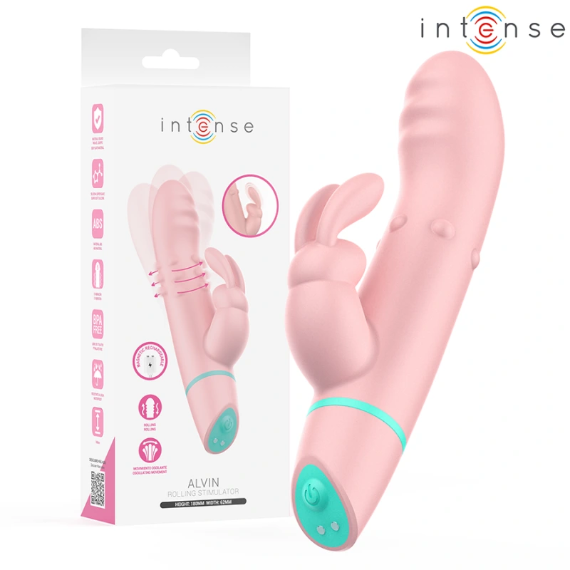 Intense - alvin rabbit stimulator & rolling vibrator + oscillating