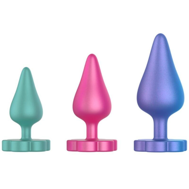 Romp - luster anal training kit s/m/l with flower-shaped base 1