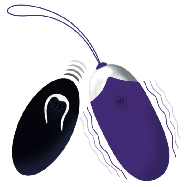 Intense Flippy Ii  Vibrating Egg With Remote Control Purple 1
