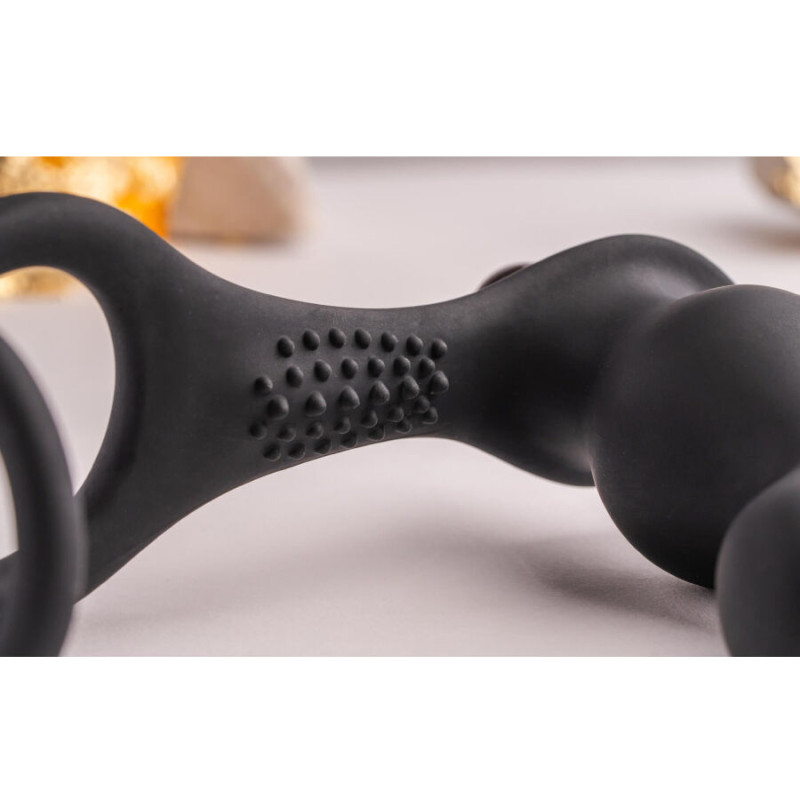 Rocks-off - ro-zen rro anal plug with vibrating penis ring black 2