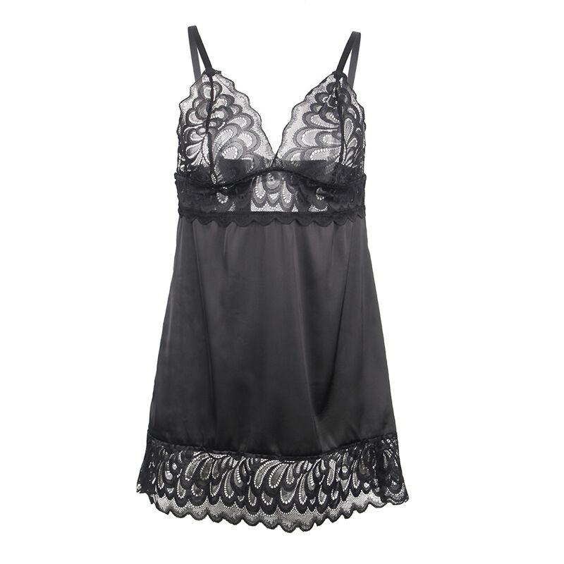 Subblime - Babydoll With Floral Print Chest Black L/Xl 3