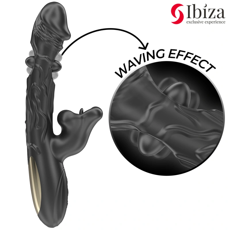 Ibiza - vibrator and clitoris stimulator with biting and rotation effect 2