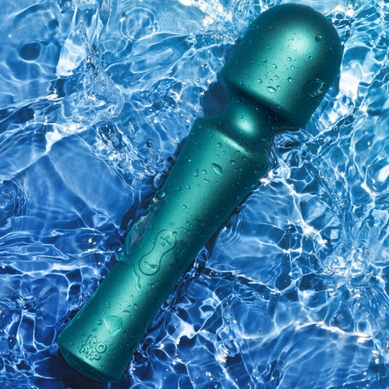 Romp - presto mini wand vibrator flexible head green 9