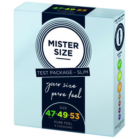 Mister Size - Test Box Condom Size 47-49-53 (Xs/S/M) 3 Condoms 1