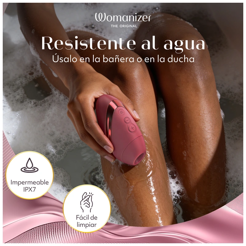 Womanizer - next liberty 3d pleasure air clitoral stimulator bordeaux 9