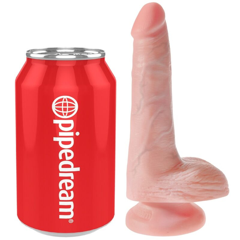 King cock - realistic penis with balls 13.5 cm light