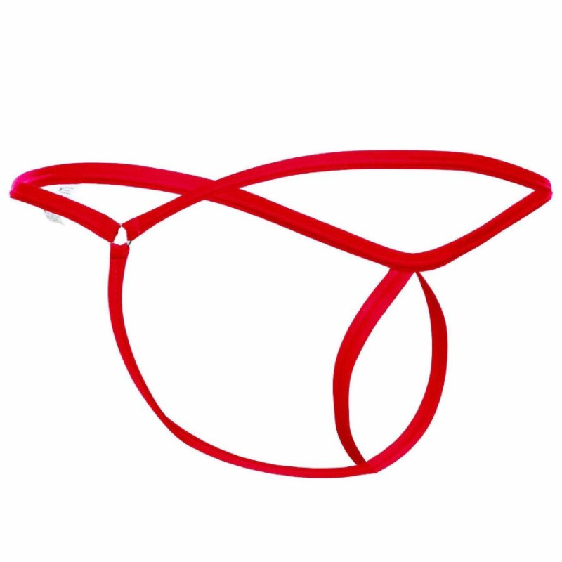 Mob - red tear-shaped thong size l/xl 4