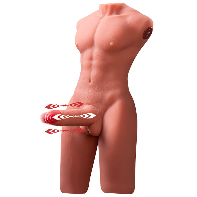 Xise - jason half body realistic male torso with thrusting and vibration 55 cm 1