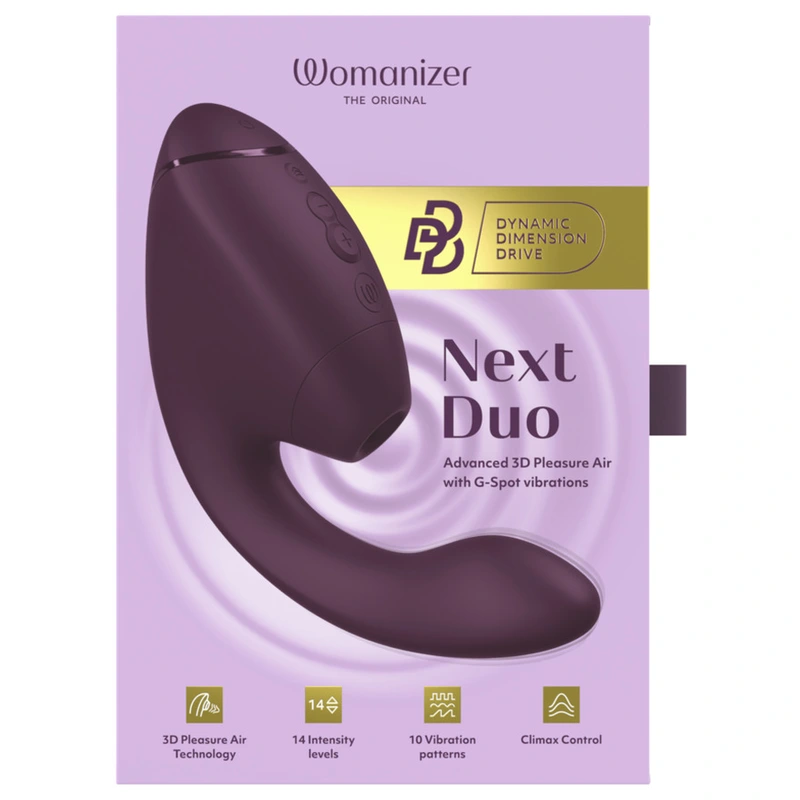 Womanizer - duo next dual clitoral & g-spot stimulator dark purple 19