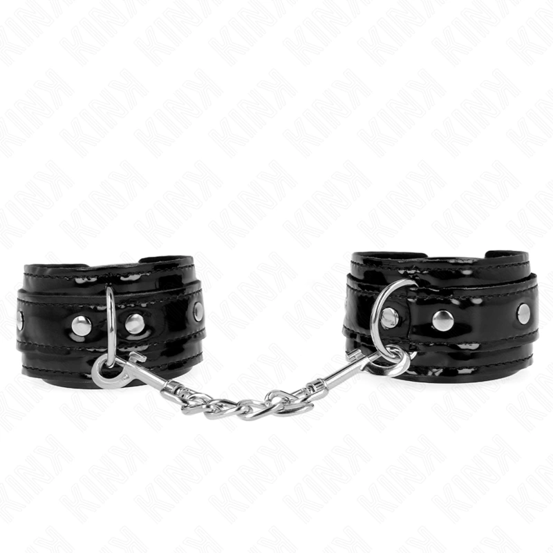 Kink - shiny neoprene wrist cuffs adjustable 17-24 cm x 4.5 cm 3