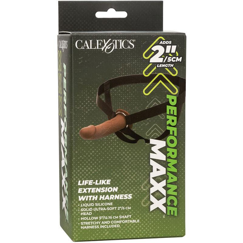 Calexotics - Performance Maxx Life-Like Extension With Harness Brown Skin