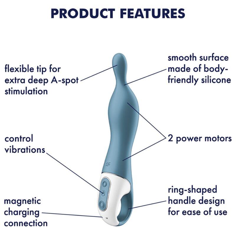 Satisfyer A-Mazing 1 A-Spot Vibrator - Blue 3