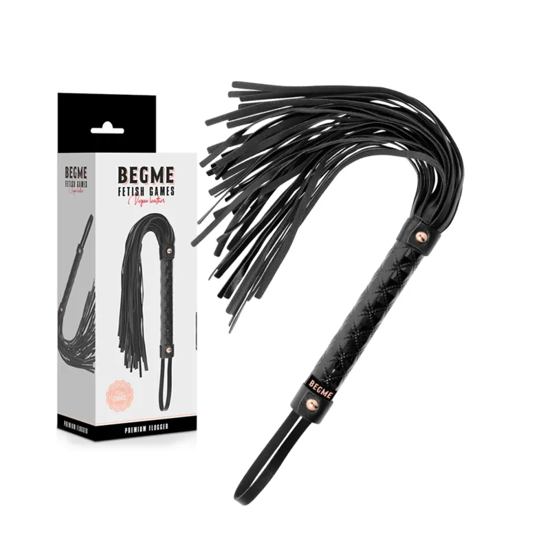 Begme Black Edition Vegan Leather Flogger 1