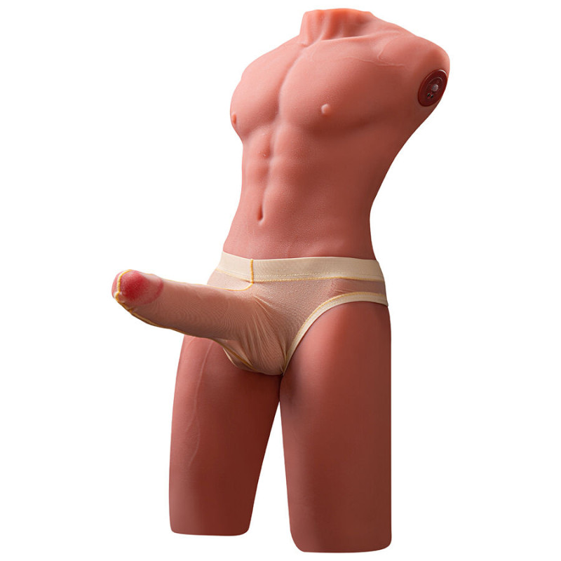 Xise - jason half body realistic male torso with thrusting and vibration 55 cm 2