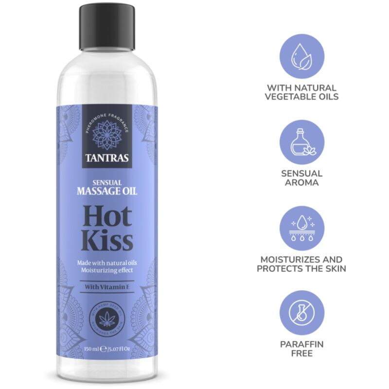 Intimateline - tantras love oil hot kiss massage oil 150 ml 1