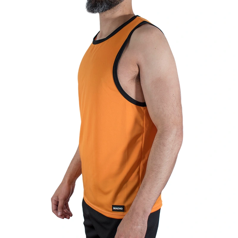 Macho - cmv005 orange gym t-shirt s/m 1