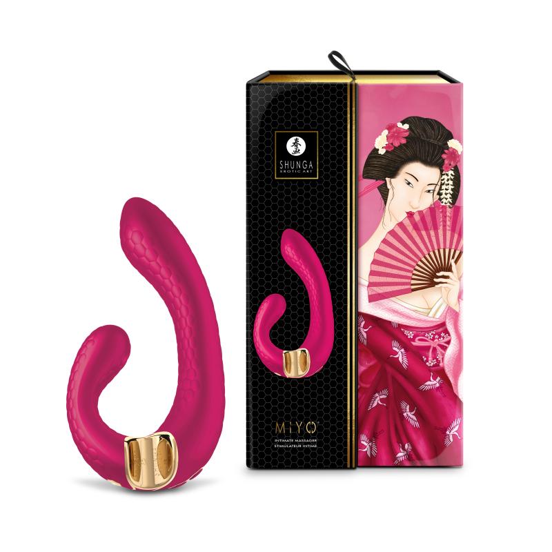 Shunga - Miyo Intimate Massager Raspberry - Vibrátor 8