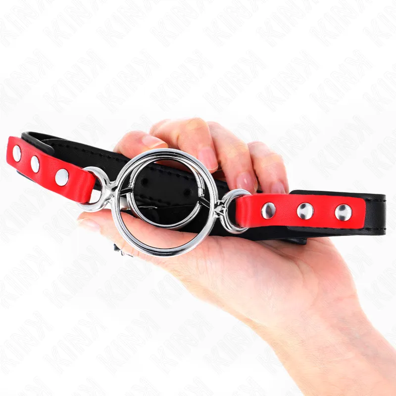 Kink - Gag With Multiple O-Rings 4 / 4.8 Cm Red 38 X 56 Cm 2