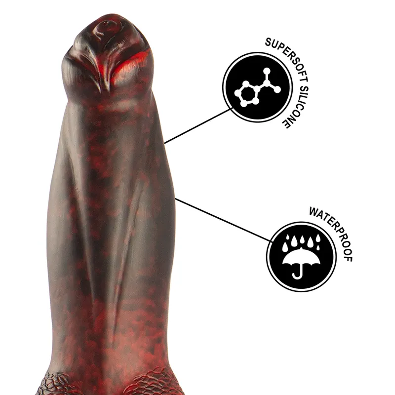 Epic - Prometheus Dildo Titan In Flames Rechargeable Remote Control 6