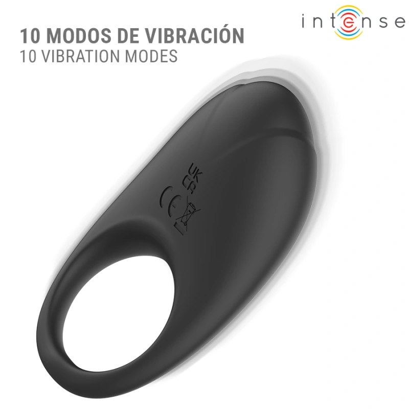 Intense - merlotte vibrating penis ring with clitoris stimulation black 2
