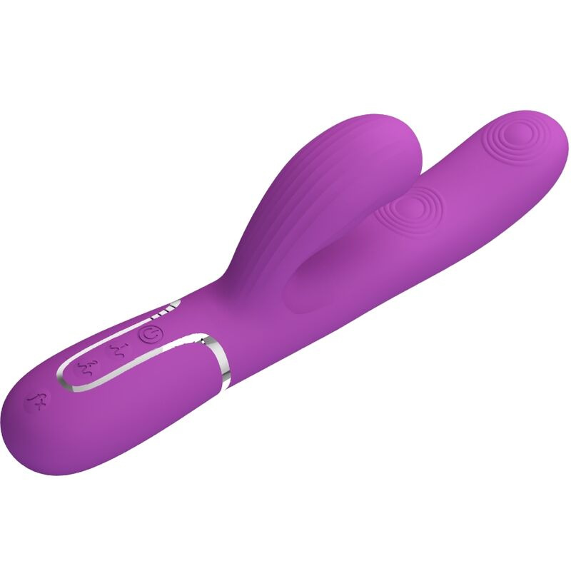 Pretty love - perlita 3 in 1 multifunction rabbit vibrator purple 2