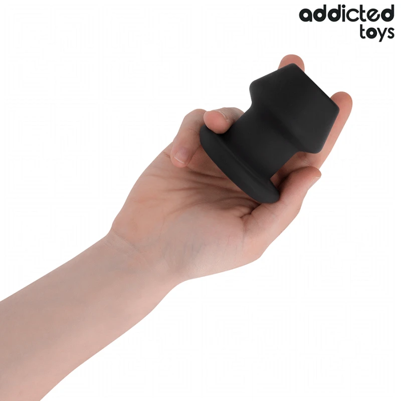 Addicted toys - extreme hollow anal plug silicone size s 7.5 cm 5