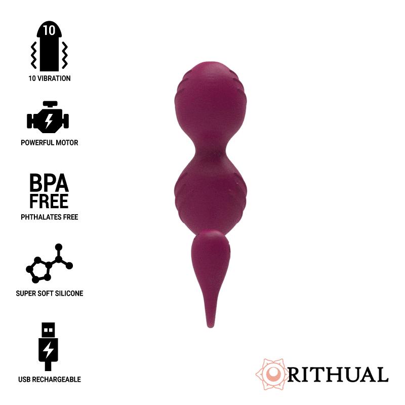 Rithual - Nisha Rechargeable Vibrating Kegel Balls Orchid