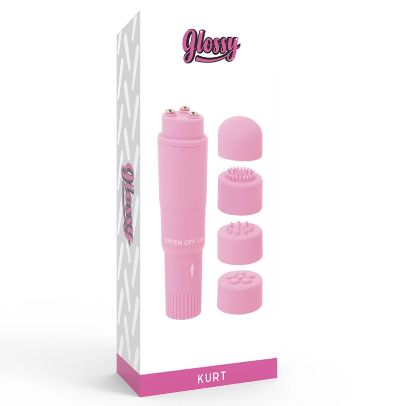 Glossy - kurt pocket massager pink 3