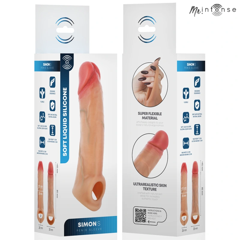Mr intense - simon s silicone penis cover 13 cm -Ø- 4 cm 4