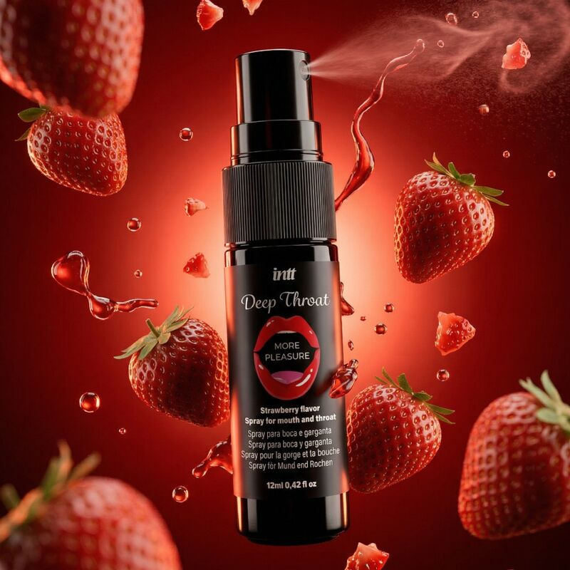 Intt - deep throat more pleasure oral spray strawberry flavor 1