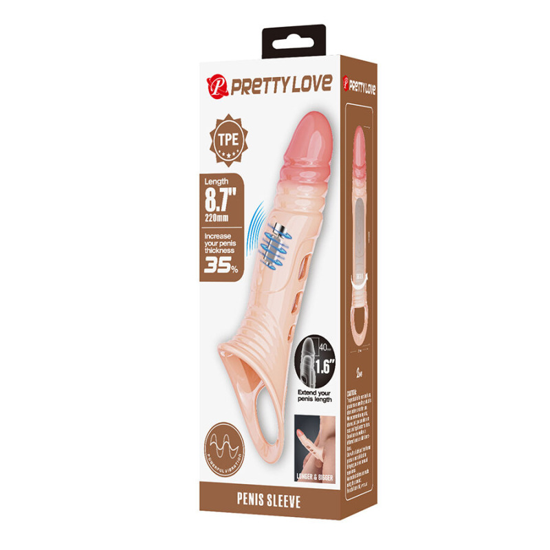 Pretty love - penis sleeve with integrated vibration 8