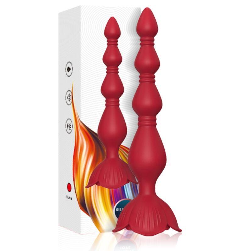 Armony - Pink Vibrator Pagoda &Amp; Anal Plug Red