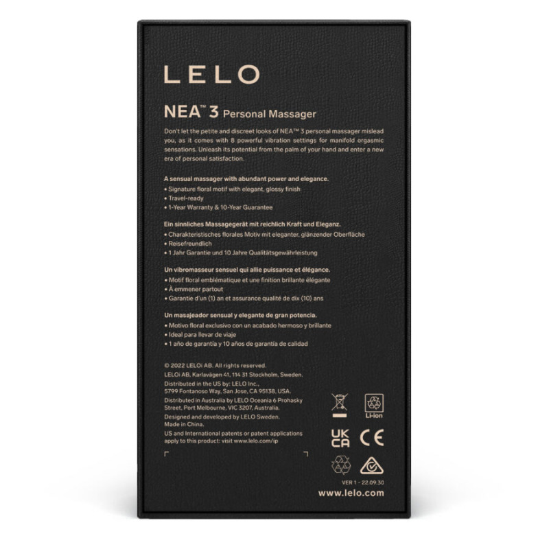 Lelo - nea 3 personal massager - blue 4