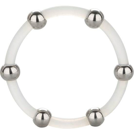 Calexotics - steel beaded silicone ring xl
