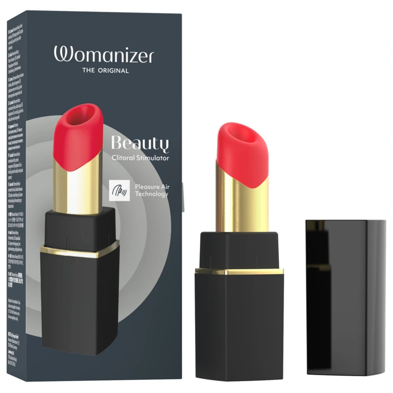 Womanizer - beauty suction clitoral stimulator 6 intensity levels black and gold