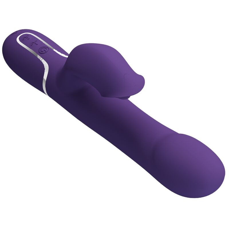 Pretty love - zalin rabbit vibrator pearls 4 in 1 purple 4