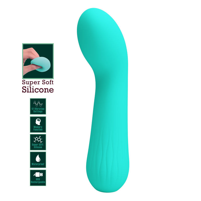 Pretty love - faun rechargeable vibrator aqua green 6