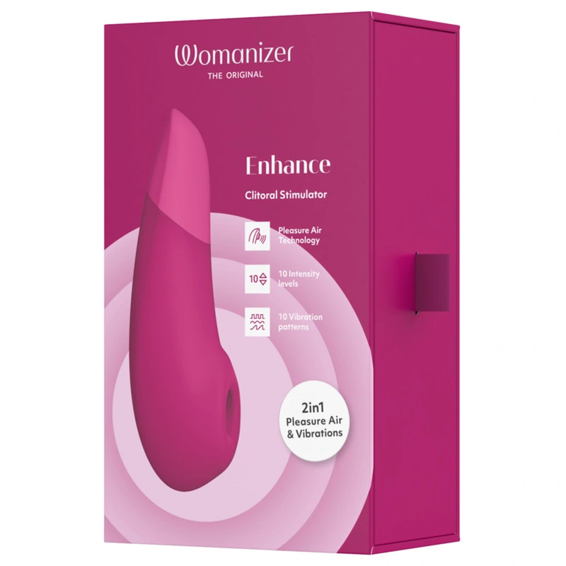 Womanizer - enhance clitorial stimulator vibrant pink 12