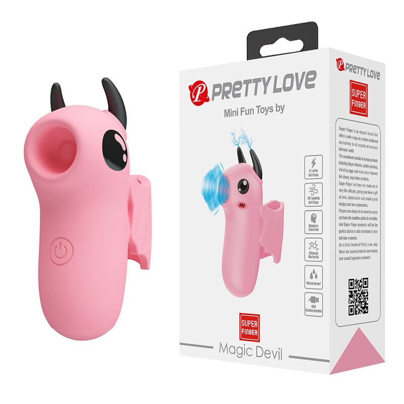 Pretty love - magic devil rechargeable finger stimulator pink 8