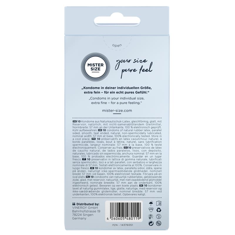 Mister.Size - 57 Mm Condoms 10 Pcs 1