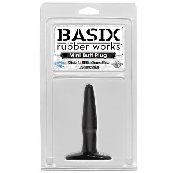 Basix Rubber Works Mini Butt Plug 9 Cm Black